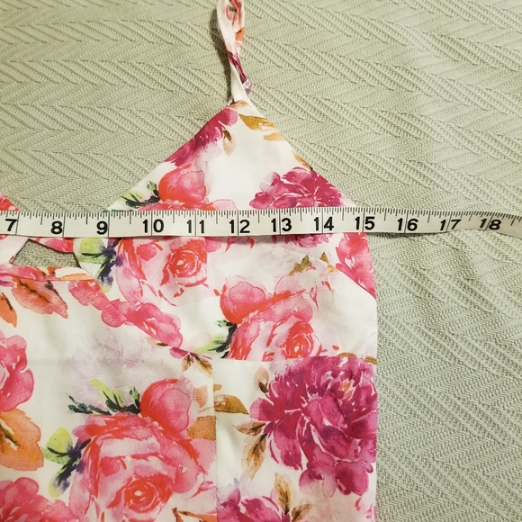 C+D+M Collection Sleeveless Spaghetti Strap Floral Midi Slip Dress NWT - Picture 13 of 15